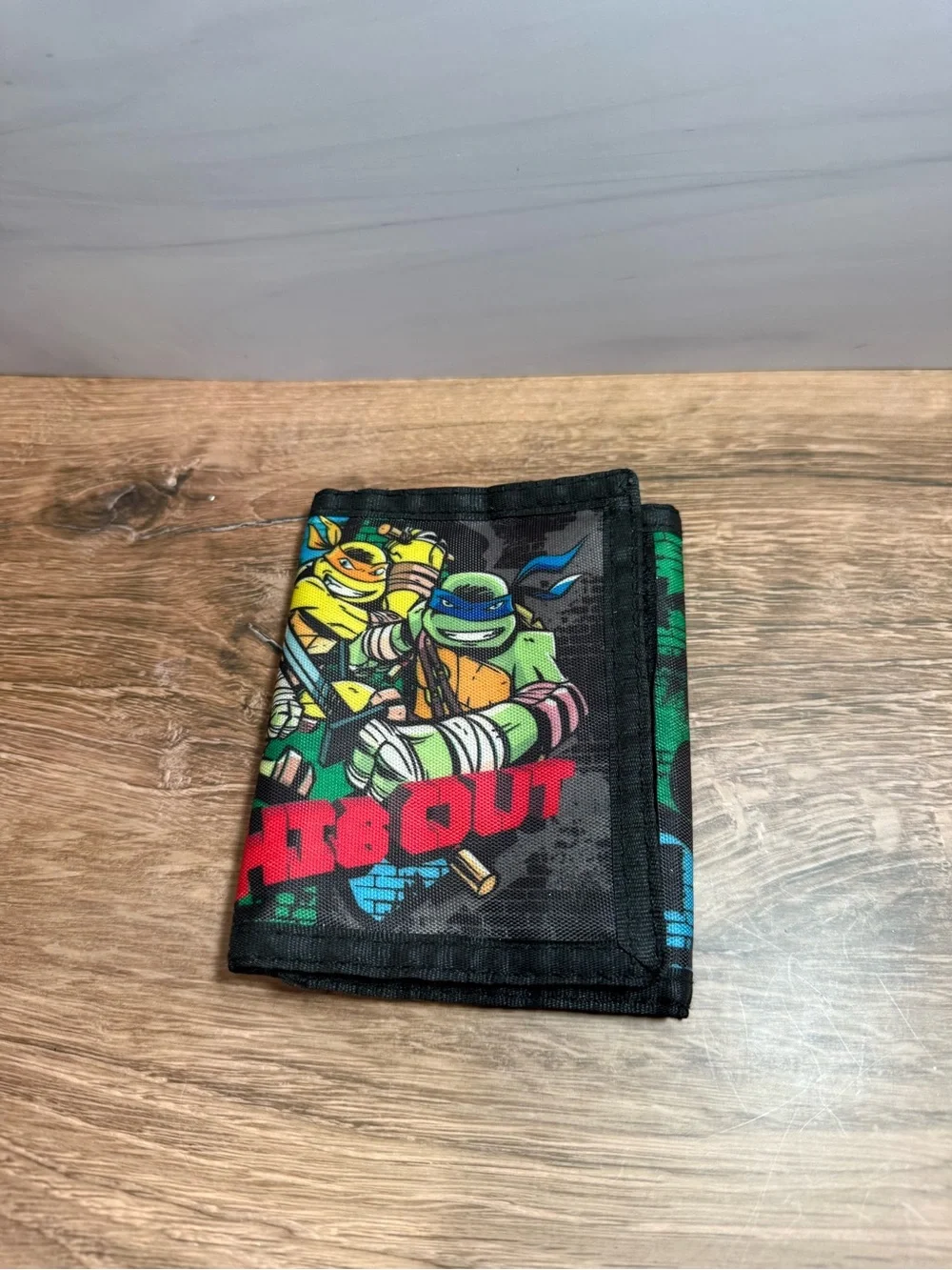 TMNT Velcro Wallet Kids Black